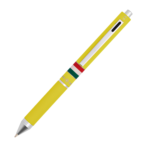 PENNA A SFERA A SCATTO MULTIFUNZIONE - FUSTO GIALLO GOMMATO ITALIA - OSAMA 88753