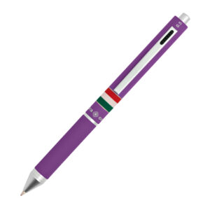 PENNA A SFERA A SCATTO MULTIFUNZIONE - FUSTO VIOLA GOMMATO ITALIA - OSAMA 88752