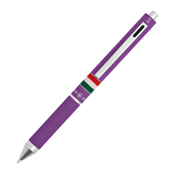 PENNA A SFERA A SCATTO MULTIFUNZIONE - FUSTO VIOLA GOMMATO ITALIA - OSAMA 88752