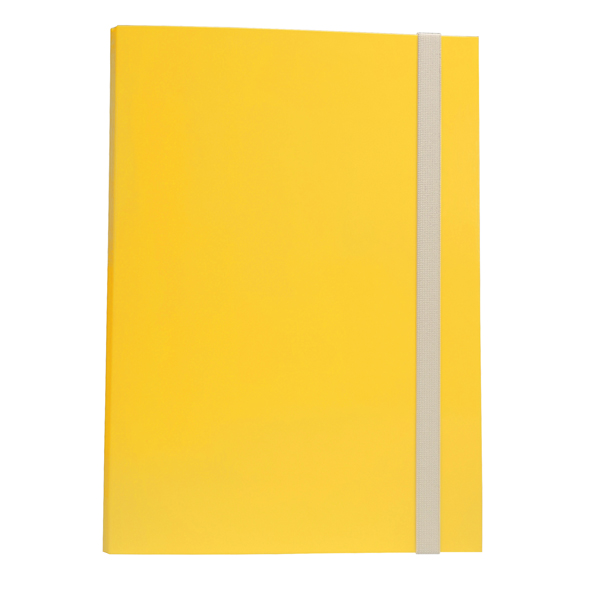 CARTELLINA CON ELASTICO - CARTONE PLASTIFICATO - 3 LEMBI - 25X34 CM - GIALLO - QUEEN STARLINE STL5203