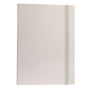 CARTELLINA CON ELASTICO - CARTONE PLASTIFICATO - 3 LEMBI - 25X34 CM - BIANCO - QUEEN STARLINE STL5206