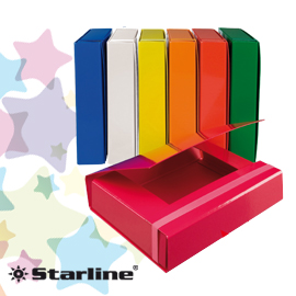 CARTELLA PROGETTO - CON ELASTICO - DORSO 7 CM - BIANCO - STARLINE STL5045