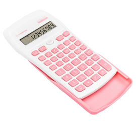 CALCOLATRICE SCIENTIFICA OS 134/10 BECOLOR - BIANCO - TASTI ROSA - OSAMA 99488