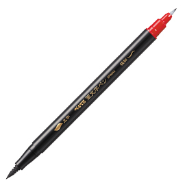 PENNA A DOPPIA PUNTA PER DISEGNARE E ILLUSTRARE - PUNTA IN FIBRA - NERO - PENTEL 82718