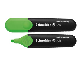 EVIDENZIATORE JOB - PUNTA A SCALPELLO - TRATTO DA 1,0-5,0MM - COLORE VERDE - SCHNEIDER 70838