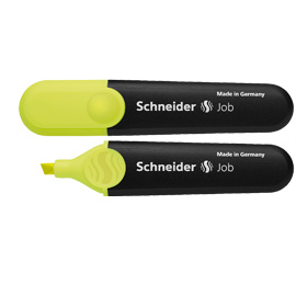 EVIDENZIATORE JOB - PUNTA A SCALPELLO - TRATTO DA 1,0-5,0MM - COLORE GIALLO - SCHNEIDER 70839