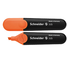 EVIDENZIATORE JOB - PUNTA A SCALPELLO - TRATTO DA 1,0-5,0MM - COLORE ARANCIO  - SCHNEIDER 70840