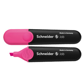 EVIDENZIATORE JOB - PUNTA A SCALPELLO - TRATTO DA 1,0-5,0MM - COLORE ROSA  - SCHNEIDER 70841