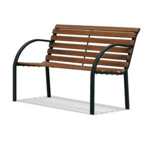PANCA DA GIARDINO PARCO - IN ACCIAIO E LEGNO - 80 X 62 X 122 CM - GARDEN FRIEND 91687