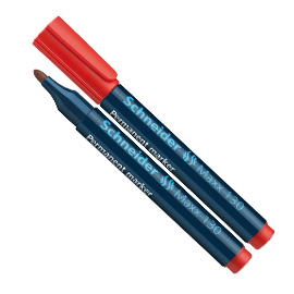 MARCATORE PERMANENTE MAXX 130 - PUNTA CONICA - TRATTO 1,00-3,00MM - ROSSO - SCHNEIDER 70844