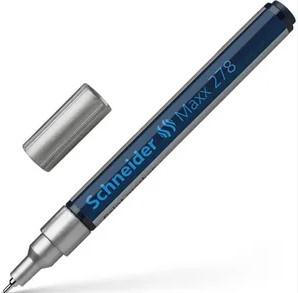 PENNARELLO SCHNEIDER PUNTA 0,8mm ARGENTO 999XF