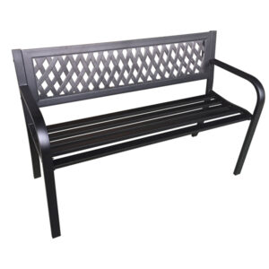PANCA DA GIARDINO BOULEVARD -  IN ACCIAIO E ABS - 75 X 50 X 120 CM - GARDEN FRIEND 91690