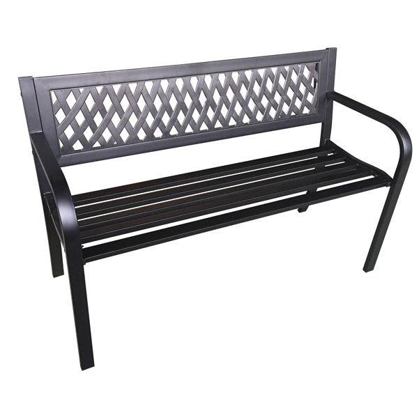 PANCA DA GIARDINO BOULEVARD -  IN ACCIAIO E ABS - 75 X 50 X 120 CM - GARDEN FRIEND 91690