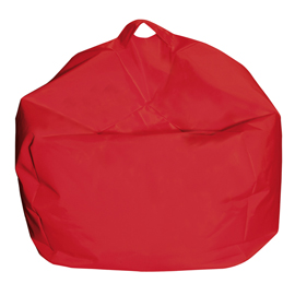 POUF COMODONE - 62 X 65 CM - ROSSO - KING COLLECTION 97216