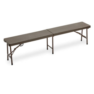 PANCA PIEGHEVOLE - IN HDPE - 44 X 30 X 183 CM - NOCE - GARDEN FRIEND 91679