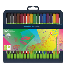 FINELINER LINE-UP - PUNTA 0,4MM - COLORI ASSORTITI - SCHNEIDER - ASTUCCIO 32 COLORI 79975