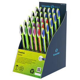 FINELINER PREMIUM XPRESS 08 - COLORI ASSORTITI - SCHNEIDER - EXPO 30 PEZZI 98787