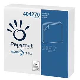 TOVAGLIOLI 38X38CM BIANCHI 50PZ. 2VELI PAPERNET 49297
