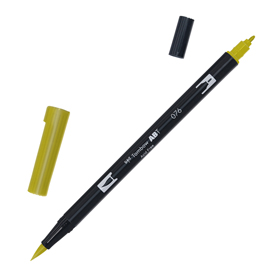 PENNARELLO DUAL BRUSH N076 - GREEN OCHRE - TOMBOW 93240