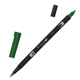 PENNARELLO DUAL BRUSH 177 - DARK JADE - TOMBOW 100037