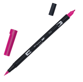 PENNARELLO DUAL BRUSH 755 - RUBINE RED - TOMBOW 95457