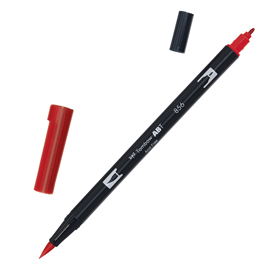 PENNARELLO DUAL BRUSH 856 - CHINESE RED - TOMBOW 100050