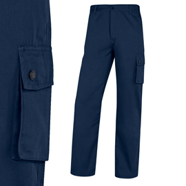 PANTALONE DA LAVORO PALAOS PALIGPA - COTONE - TAGLIA L - BLU - DELTAPLUS 82218