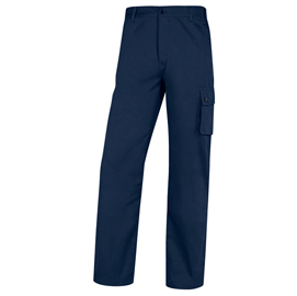 PANTALONE DA LAVORO PALAOS - COTONE - TAGLIA M - BLU - DELTAPLUS 90779