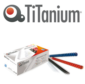 DORSI SPIRALE - 21 ANELLI - PLASTICA - 14 MM - NERO - TITANIUM - SCATOLA 100 PEZZI 68492