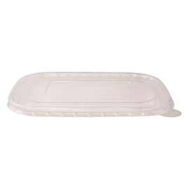 COPERCHIO IN RESINA - PER INSALATIERE RETTANGOLARI 500/750 ML - 17 CM - TRASPARENTE - SIGNOR BIO - CONF. 50 PEZZI 96726