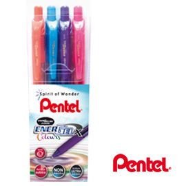 PENNA ENERGEL X CF DA 4 COLORI 0,7mm PENTEL 68222