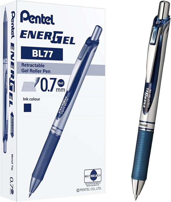 PENNA ENERGEL X SCATTO BLU 0,7mm REFIL CAMBIABILE PENTEL 77194