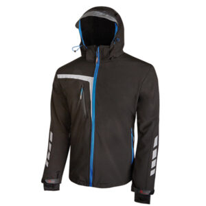 GIACCA DA LAVORO SOFTSHELL QUICK - NERO-BLU - TAGLIA L - U-POWER 89942