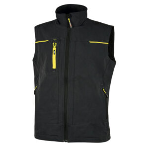 GILET DA LAVORO SATURN - NERO-GIALLO - TAGLIA M - U-POWER 89933