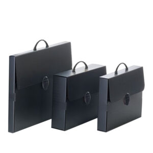VALIGETTA POLIONDA EVERY LINE TOTAL BLACK - 27X37,5 CM - DORSO 8 CM - BALMAR 2000 89127