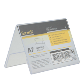 DISPLAY A V IN PLASTICA - 7,8X10,6X6,7 CM (A7) - SECURIT 86901