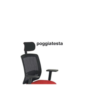 POGGIATESTA PER SEDUTA MOLLY A - NERO - UNISIT 82960