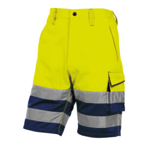 BERMUDA DA LAVORO PHBE2 ALTA VISIBILITA' - PANOSTYLE - TG. L - GIALLO FLUO - DELTAPLUS 92276