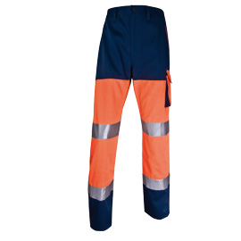 PANTALONE ALTA VISIBILITA' PHPA2 - SARGIA-POLIESTERE-COTONE - TAGLIA L - ARANCIO FLUO - DELTAPLUS 73752