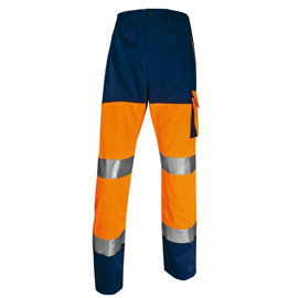 PANTALONE ALTA VISIBILITA' PHPA2 - SARGIA/POLIESTERE/COTONE - TAGLIA M - ARANCIO FLUO - DELTAPLUS 86037