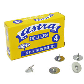 PUNTINE ASTRA N.4 - ACCIAIO LUCIDO - MOLHO LEONE - CONF. 100 PEZZI 49774
