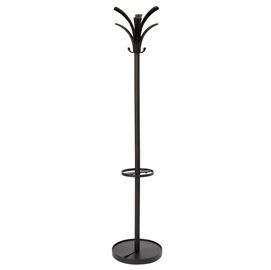 APPENDIABITI CON PORTAOMBRELLI - 6 POSTI - 175X38 CM - NERO - ALBA 68302