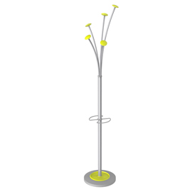 APPENDIABITI - CON PORTAOMBRELLI - 5 POSTI - 187 CM - GRIGIO/VERDE - ALBA 99520