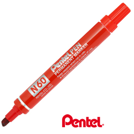 PENNARELLO PENTEL PUNTA SCALPELLO N60 ROSSO 29891