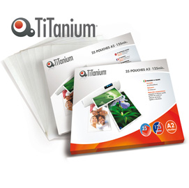POUCHES - A2 - 594X428MM - 2X125 MICRON - TITANIUM - SCATOLA 25 PEZZI 80800