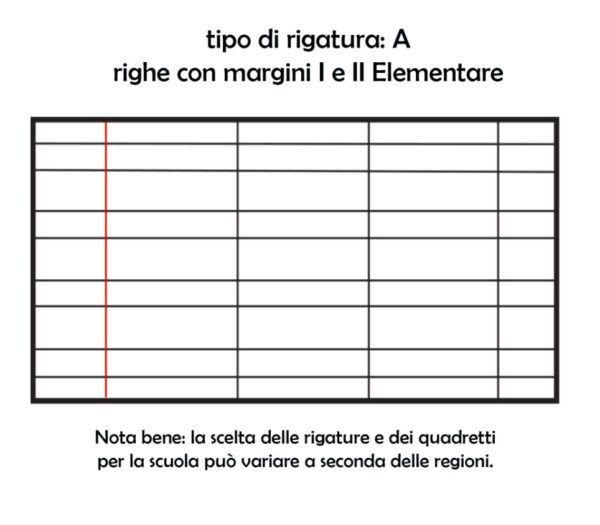 QUADERNO A4 MAXI  RIG.A I-II ELEMENTARE" GR.80 BLASETTI 103298"