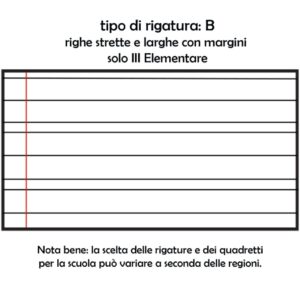 QUADERNO A4 MAXI  RIG.B III-ELEMENTARE" GR.80 BLASETTI 95001"