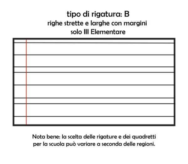 QUADERNO A4 MAXI  RIG.B III-ELEMENTARE" GR.80 BLASETTI 95001"