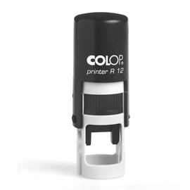 TIMBRO PRINTER R12 - DIAMETRO 12 MM - 2 RIGHE - PERSONALIZZABILE - AUTOINCHIOSTRANTE - COLOP 80459