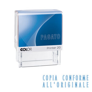 TIMBRO PRINTER 20-L G7 - COPIA CONFORME - AUTOINCHIOSTRANTE - 14X38 MM - COLOP 53185